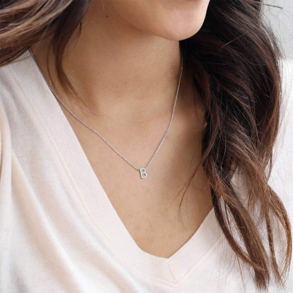 Personalized Tiny Initial Necklace For Women - St… - image 3